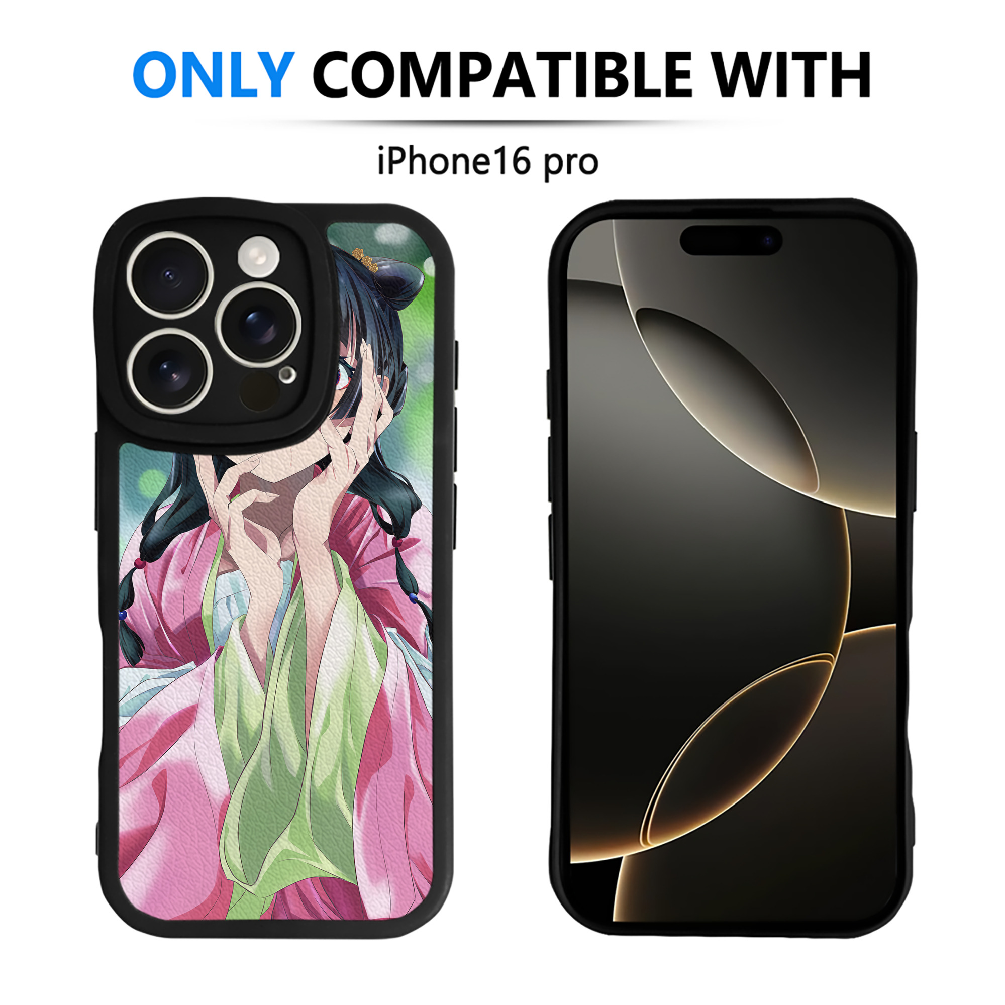（画像用） 薬屋のひとりごと The Apothecary Diaries 【iPhone 16シリーズ対応】シリコンスマホケース（レザー調） 材質：シリコン